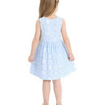 Disney Frozen Toddler Girl Dress Elsa Olaf Character Print Casual Sundress Sleeveless Summer Outfit School Holiday Clothes Blue 2T