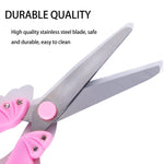 Kids Scissors, 5.9" Blunt Tip Child Safety Scissors for Kids, Ergonomic Comfort Handles for Toddlers, Children, Small School Students, Craft Cutting Paper(Pink)