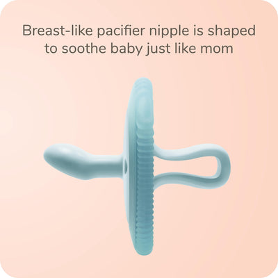 NUK Comfy Duet 100% Silicone Soother 2-in-1 BPA Free Pacifier and Teether