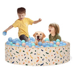 AirSwim Ball Pits for Toddlers, 47" x 12" Foldable Kiddie Pool Dog Ball Pits Collapsible Baby Pool Dog Swimming Pool Portable Sandbox Kid Pool Indoor and Outdoor Game Without Balls