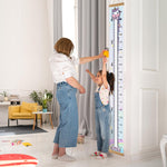 Mibote Baby Growth Height Chart Handing Ruler Wall Decor for Kids, Canvas Removable Height Growth Chart 79" x 7.9" (Unicorn)