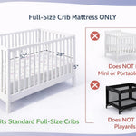 Dream On Me Twilight 5” 2-in-1 Breathable Spring Coil Crib & Toddler Mattress – Firm Infant Side & Plush Toddler Side, Reversible Design, Waterproof Vinyl Cover, GREENGUARD Gold & JPMA Certified