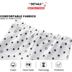 Unisex Newborn Baby Cotton 4-Pack Pants Embroidery Pringting Casual Leggings 0-24 Months for Boys and Girls Darkblue