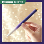Kaco FIRST Gel Ink Pens, Pack of 2 Pieces Cute Heart Pen Set with Extra 4 Black Refills Holiday Gifts (2 Purple)