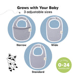 8-Pack Organic Baby Bibs for Boys, Girls - Soft Cotton Drooling and Teething Baby Bibs, Baby Girl Bibs, Baby Boy Bibs, Baby Drool Bibs for Baby Girl, Boy, Newborn Infant Bibs (Muted Pastel)