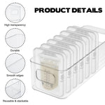 Breastmilk Storage Container, Freezer Flattener Kit, Breastmilk Storage Container, Plastic Storage Bins, Bottles and Breast Milk, Clear Freezer and Fridge Organizer Bins