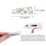 40pcs Baby Hair Clips Flower Patterns Snap Hair Clips Wrapped by Cloth Hair Pins Baby Girls Barrettes Hair Accessories for Baby Girls Infants Toddler Kids
