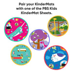 KinderMat, 1" Thick KinderMat, 4-Section Rest Mat, 45" x 19" x 1", Red/Blue with Grey Binding, Great for School, Daycare, Travel, and Home, Made in The USA