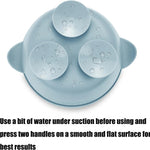 PandaEar 3 Pack Stainless Steel Baby Suction Bowls, Non-Slip Child Food Bowl with Silicone Sleeve for Kids Toddlers Infants, Unbreakable & Mess Free (Blue Green Beige, With Lids)