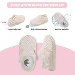 FEETCITY Boys Girls Water Shoes Soft Rubber Flat Shoes Summer Baby Girl Sandals Infant Girl Boys Slippers 6-12 Months