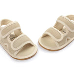 OAISNIT Baby Girls Boys Sandals Premium Breathable Anti-Slip Rubber Sole Infant Summer Outdoor Shoes Soft Toddler First Walkers (3-6 Months Infant, A-Khaki)