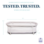 Baby Delight Snuggle Nest Bassinet, Portable Baby Bed, for Infants 0 – 5 Months, Driftwood Grey