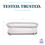 Baby Delight Snuggle Nest Bassinet, Portable Baby Bed, for Infants 0 – 5 Months, Driftwood Grey