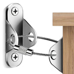 Furniture Anchors (10 Packs) Anti Tip Furniture Anchors for Baby Proofing, Furniture Wall Anchor Earthquake Straps for Furniture Dresser Wall Safety Anchor Furniture Fasteners to Wall, White