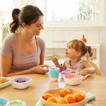 Munchkin® Splash™ 4 Piece Toddler Plates, Pink/Purple