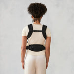 Ergobaby Omni Deluxe Baby Carrier for Newborn to Toddlers 0-48 Months (7-45 lbs) - 4-Position Breathable Mesh Baby Carrier with Ergonomic Support, Storage Pockets, and Sun Hood - Onyx Black