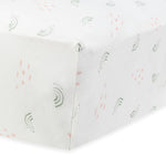 Under The Nile Organic Cotton Crib Sheet - Rainbow, 51" x 28"