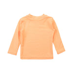 RUGGEDBUTTS® Baby/Toddler Boys Long Sleeve Rash Guard Swim Shirt w/UPF 50+ - Neon Orange, 18-24m