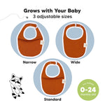 8-Pack Organic Baby Bibs for Boys, Girls - Soft Cotton Drooling and Teething Baby Bibs, Baby Girl Bibs, Baby Boy Bibs, Baby Drool Bibs for Baby Girl, Boy, Newborn Infant Bibs (Basics)