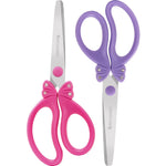 GAIFONGRE 5″ Pink Kids Safety Blunt Tip Scissors, Ages 5-8 & 8-10 for Girls,Rounded Edge & Ergonomic Handles for Small School Student Children Toddler Classroom Cutting Paper,Home DIY (Pink Violet)