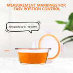 Luvan 7oz Glass Baby Food Containers, 12 Pack Baby Food Jars with Lids Leakproof, Stackable Baby Food Storage Containers Freezer Safe, Baby Bullet Containers for Fruit Purees and Vegetable Mashes