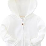 Baby Girls Boys Warm Adorable Hooded Zip Coat for Fall Spring Outerwear 3-24M Kids Jacket