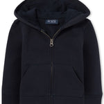 The Children's Place baby boys And Toddler Zip Up Hoodie School Uniform Polo Shirt, New Navy, 6-9 Months US