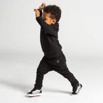 Miles and Milan The JQ Set (The Ultimate Jogger & Sweatshirt Set) (Black, 3-6M)