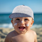 Baby Boy Baseball Cap Striped Sunhat Letter Sun Protection Hat,Sun Hat for Baby Boy and Baby Girl (Gray Black, 2pcs)