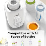 Grownsy Nutri Bottle Warmer with Innovative Auto-Lift Feature, Retain Fullest Nutrients Compact Baby Bottle Warmer, Fast & Even Heat, Always Right Temperature, Night Light for Nighttime Breastfeeding