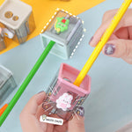 2PCS Pencil Sharpener, 2PCS Pencil Sharpener, Lip Liner Sharpener, sharpened Pencil, Children's Pencil, Office Supplies, School Supplies, School Halloween Gifts, Christmas Gifts (Xiaobai)
