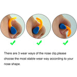Zooshine 10Pcs Swimming Nose Plugs,Swim Nose Clips for Adults Kids(Age 8+)