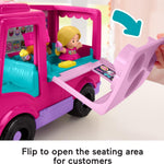 Fisher-Price Little People Barbie Toddler Toy Cupcake Truck Musical Playset with 9 Pieces for Pretend Play Kids Ages 18+ Months (Amazon Exclusive)