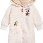 Disney Winnie the Pooh Mickey Mouse Lilo & Stitch Jack Skellington Monsters Inc Baby Zip Up Coverall Newborn to Infant Sizes