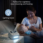 HEYVALUE Nasal Aspirator for Baby, Hospital Grade Nose Sucker with 9 Levels Suction, Night Light and Nursery Rhyme Soothing Function, Electric Nose Suction for Baby with Food-Grade Silicone Tips