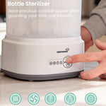 GROWNSY Bottle Sterilizer and Dryer, Compact Electric Steam Baby Bottle Sterilizer (Esterilizador de Biberones), Bottle Sanitizer for Baby Bottles, Pacifiers, Pump Parts