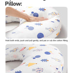 CrystCare Nursing Pillow for Breastfeeding & Bottle Feeding –Breastfeeding Pillow with Adjustable Waist Strap, Feeding Pillow for Tummy Time,Removable Cotton Cover for Mom Comfort (Forest)