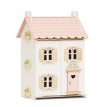 Le Toy Van – Rose Heart Wooden Doll House | Girls & Boys 3 Storey Wooden Dolls House Play Set - Suitable for Ages 3+