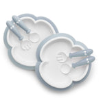BabyBjörn Baby Plate, Spoon and Fork, 2 Sets, Powder Blue