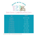 123 Bear Baby Soft Cotton Spandex Pants with Feet (Pink 4-Pack, 6-9 Months)