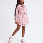 The Children's Place,Girls,Smocked Dress, Short SleeveFair Ivory,X-Small