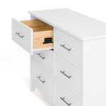 Graco Classic 6-Drawer Dresser – GREENGUARD Gold Certified, White Dresser for Bedroom, Kids & Nursery Storage Chest, Safety Interlocking Drawers, Pre-Installed Tracks, Kids Chest (White)