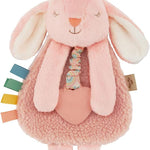 Itzy Ritzy - Itzy Lovey Including Teether - Baby Lovey with Teether, Textured Ribbons & Dangle Arms - Features Crinkle Sound, Sherpa Fabric and Minky Plush (Sloth)