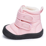 BMCiTYBM Baby Snow Boots Boys Girls Winter Infant Shoes Anti-Slip 6 9 12 18 24 Months Faux Fur Pink Size 12-18 Months Toddler