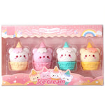 4-Piece Set of Pencil Erasers, Cute Drink Shaped Erasers,Drawing Stationery DJA531-04