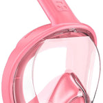 Kids Snorkel Mask Full Face, Snorkeling Gear for Kids 2-14 with Camera Mount, 180 Degree Panoramic View Snorkeling Set Anti-Fog Anti-Leak