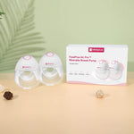 Air Pro™ Ultra-Discreet Wearable Breast Pump - Double Pack | Wearable Breast Pump 27mm | 15mm 18mm 21 mm 24mm Flange Inserts Included | 12 Gears 3 Modes
