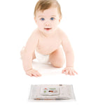 Mommy Care Organic Biodegradable Eco Friendly Baby Wipes - Sensitive Skin Natural Child Care - 1 Pack / 72 Count