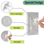 Bates- Outlet Covers Child Proof, 10 Pack, White, 3 Prong Outlet Covers