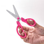 GAIFONGRE 5″ Pink Kids Safety Blunt Tip Scissors, Ages 5-8 & 8-10 for Girls,Rounded Edge & Ergonomic Handles for Small School Student Children Toddler Classroom Cutting Paper,Home DIY (Pink Violet)